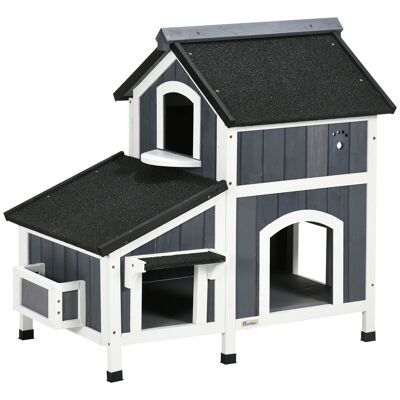 Möbel Happel small animal cage with 5 platforms and 1 ramp small animal hutch fir wood 60 x 40 x 80 cm