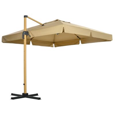 Möbel Happel parasol, garden parasol, beach parasol, balcony parasol, sun protection, can be folded (grey + black)