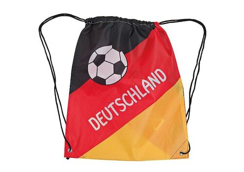 Turnbeutel Deutschland, aus Polyester, B32 x T42 cm