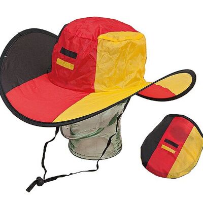 Chapeau Allemagne, pliable, en polyester