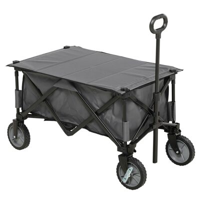 Möbel Happel® Smoker Grill BBQ charcoal grill grill trolley with 2 x combustion chamber chimney