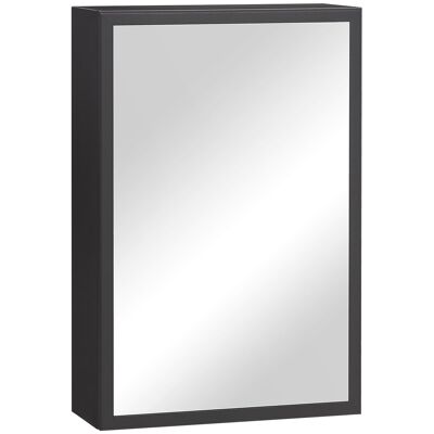 kleankin bathroom mirror LED mirror fog-free wall mirror touch switch 3 colors aluminum 70 x 50 x 3 cm