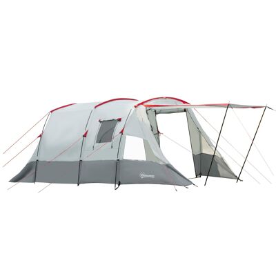Möbel Happel vertical awning, balcony awning, vertical awning, wind protection, side roller blind, privacy screen with hand crank, polyester fabric + aluminum gray 120 x 200 cm