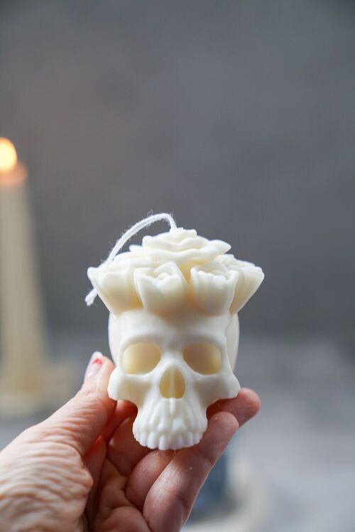 Skull Soy Wax Candle | Skeleton Candle | Halloween Home Decoration