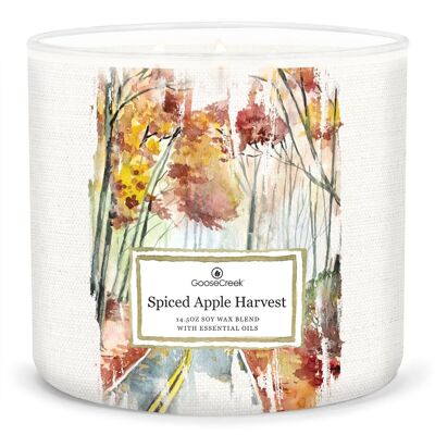 Vela grande de 3 mechas Spiced Apple Harvest Goose Creek Candle®