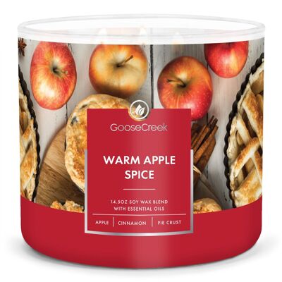 Vela grande de 3 mechas Warm Apple Spice Goose Creek Candle®