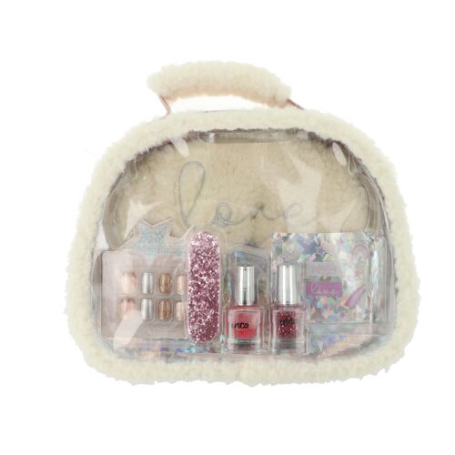 Set infantil de belleza y manicura - En maletín transparente