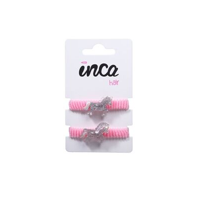 Set di 2 elastici con figura di unicorno