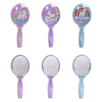 Brosse à cheveux ronde licorne - Enfants 1