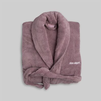 Zero Twist Malva cotton bathrobe