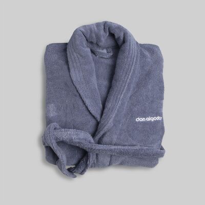 Zero Twist cotton bathrobe Blue