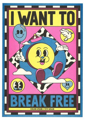 Affiche Yeye Weller - "Queen – I Want to Break Free" 1