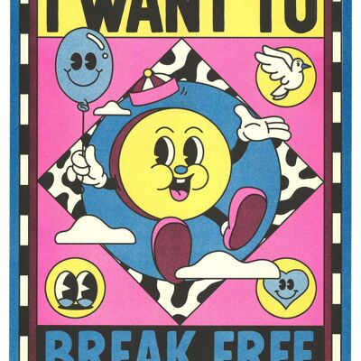 Yeye Weller Poster – „Queen – I Want to Break Free“