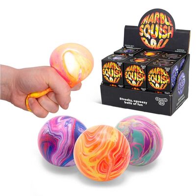 Balle Squish en marbre, balle anti-stress Fidget