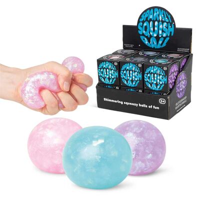 Sparkly Squish Ball, Anti-Stress Fidget Ball
