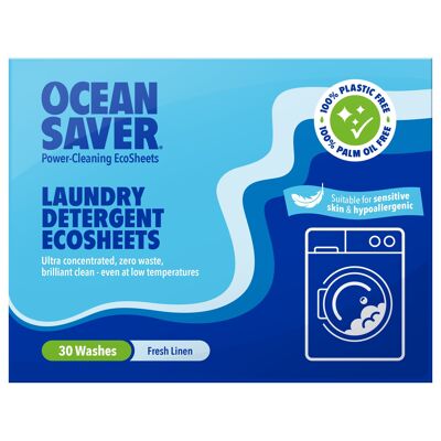 Feuilles de lessive Ocean Saver 30 lavages (x10)