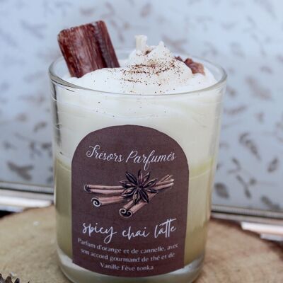 Gourmet candle “Spicy Chai Latte”