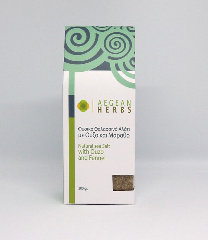 Natural Sea Salt with Ouzo and Fennel