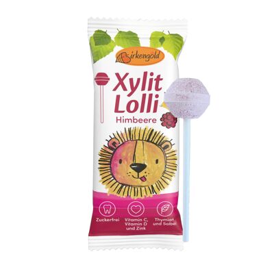 Birkengold Xilitol Lolli Frambuesa 6g