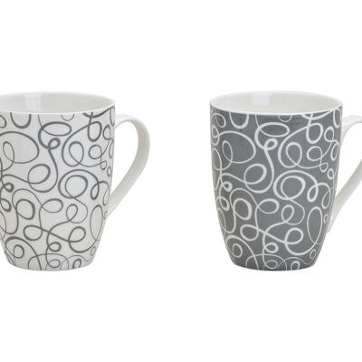 Ceramic mug retro gray