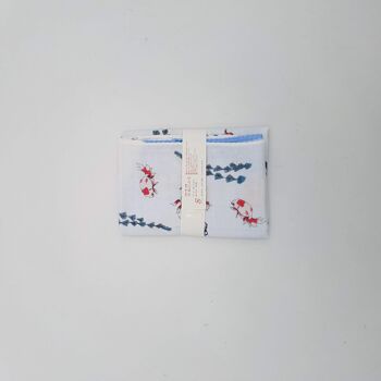 Tenugui serviette japonaise 100% coton imprimé avec reproduction d'estampe Poissons Rouges de l'artiste japonais Utagawa Kuniyoshi 4