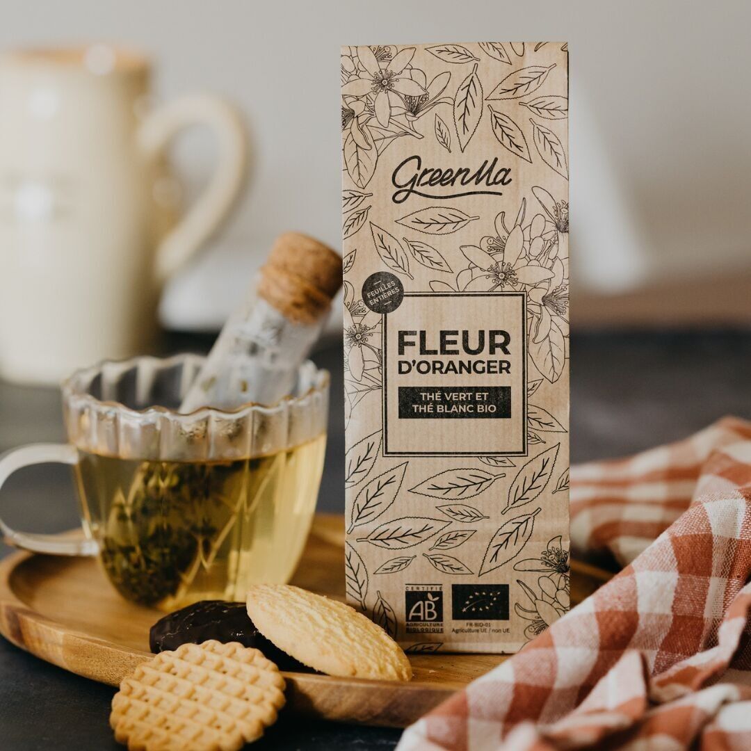 ORANGE BLOSSOM – BIO-GRÜNER TEE UND BIO-WEISSER TEE – Nachfüllpackung