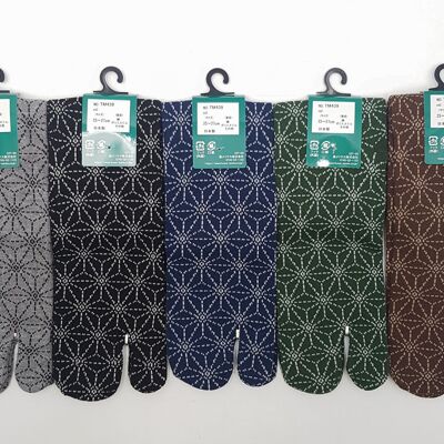 Asanoha Japanese tabi socks, made in Japan FR 40-45