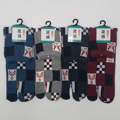 Japanese Kabuki tabi socks, made in Japan FR 40-45