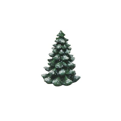 Abete in poly, miniature 8x12x8cm per case luminose-poli-verde