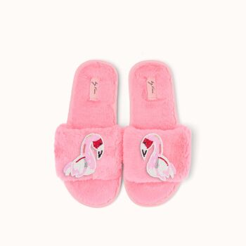 Chaussons Flamant Rose 3