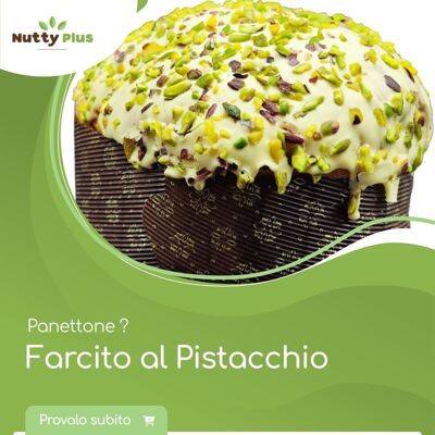 Mit Pistazien gefüllter Panettone 1kg - Nuttyplus