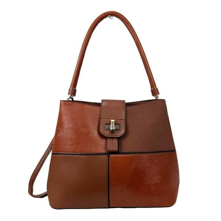 Borsa sintetica con patta e grande capacità per donna. B2B