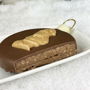 Boule de praliné feuilleté -  moulage de noël - Chocolat de Noel artisanal Chocodic 2