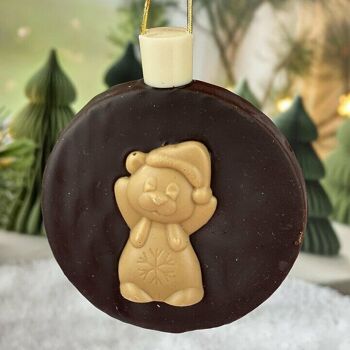 Boule de praliné feuilleté -  moulage de noël - Chocolat de Noel artisanal Chocodic 3