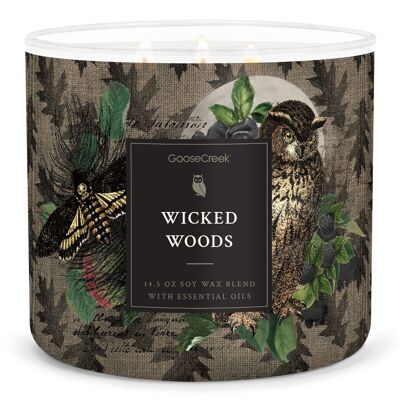 Wicked Woods Goose Creek Candle® Candela grande a 3 stoppini