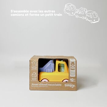 Jouet véhicule, Camion Pompier avec figurine, Made in France en plastique recyclé, Cadeau 1-5 ans, Pâques 5