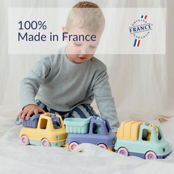 Jouet de plage en plastique recyclé, Camion Benne avec figurine, Made in France, Cadeau bébés et enfants 1-5 ans 3