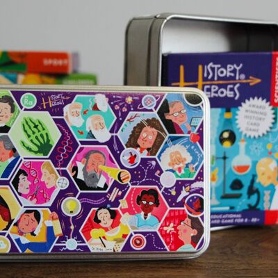 History Heroes STEM, science-inspired Gift Tin