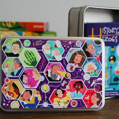 History Heroes STEM, science-inspired Gift Tin