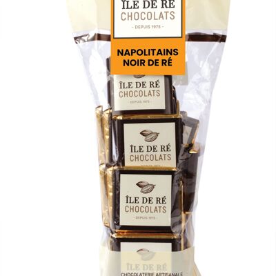 BONBON DE CHOCOLAT - Poche Napolitains Noir de Ré emballés 160g