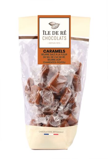 CARAMEL - Sachet Caramel à la Fleur de Sel 180g 1