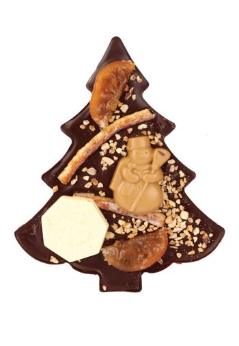 CHOCOLAT DE NOEL - Sapin Gourmand Tablette (Noir) 80g NOUVEAU (Nu) 1