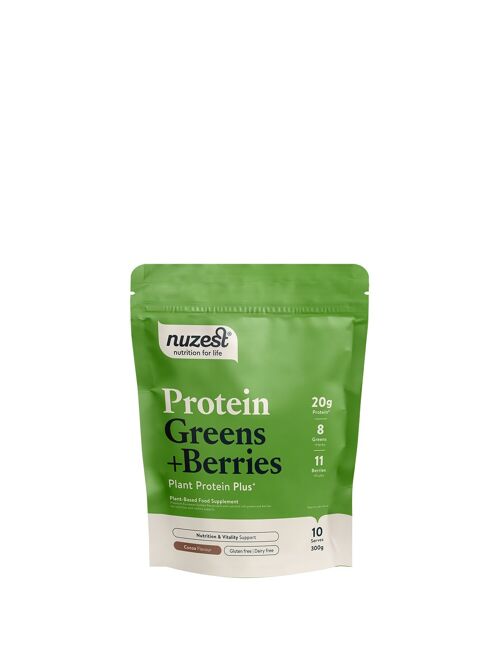 Protein Greens plus Berries - 300g (10 servings) - Cocoa