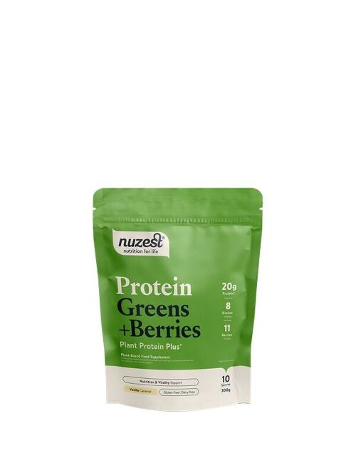 Protein Greens plus Berries - 300g (10 servings) - Vanilla Caramel
