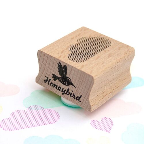 Trendy Cloud Stamp with Dotted Design