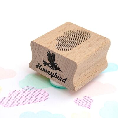 Trendy Cloud Stamp with Dotted Design