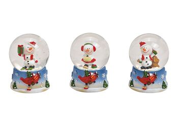 Boule à neige bonhomme de neige en poly