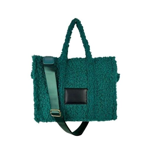 Bolso de Mano Sintético tipo Tote con Pelito para Mujer. B2B