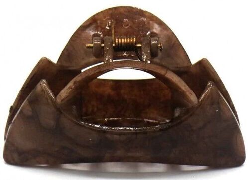 F-F1.2 H711-004E Hair Claw 8cm Brown