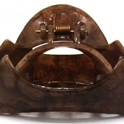 F-F1.2 H711-004E Hair Claw 8cm Brown